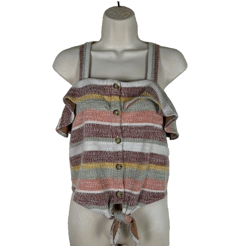 Madewell Sz S Texture & Thread tank camisole Cottage-core Bohemian Festival